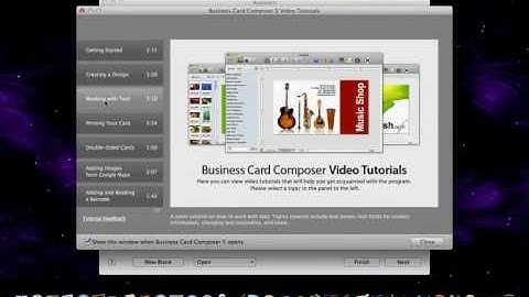 How to create a business card for free on mac