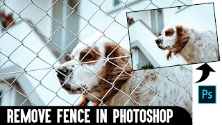 How to Remove Fence in Photoshop 2021 Tutorial !