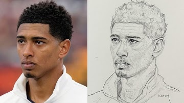 Leer stap voor stap hoe je Jude Bellingham kunt tekenen volgens de Loomis-methode voor beginners