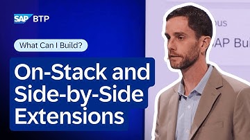 Can I Develop On-Stack and Side-by-Side Extensions with SAP Build? | What Can You Build?
