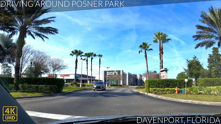 Driving around Posner Park Shopping Mall in Davenp...