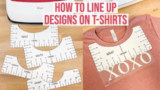 Youth T-Shirt Ruler - T-Shirt Alignment tool for Cricut vinyl decals.