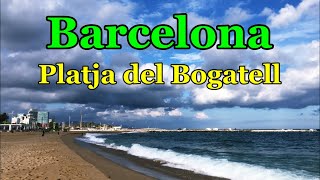 Spain-Barcelona Walking Along Platja Del Bogatell 09Sep2020 600 Pm