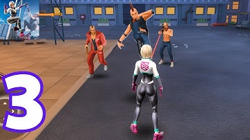 Super Fighter Girl - Gameplay Walkthrough Part 3 - Night City (iOS, Android)