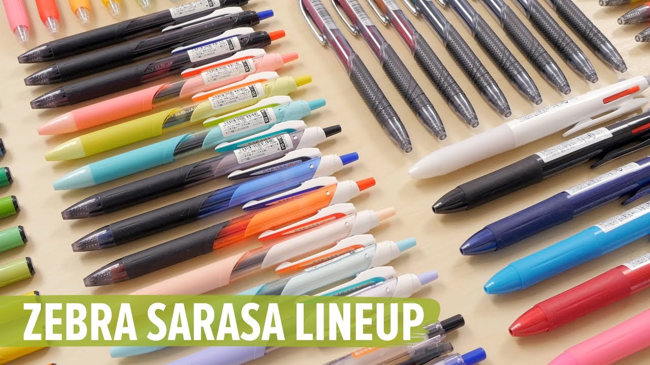 Zebra Sarasa Clip Gel Pen - 0.7 mm - 10 Color Set