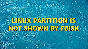Ubuntu: Linux Partition is not shown by fdisk