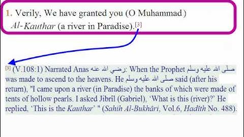 Translation of Quran Chapter108 ترجمة القرآن إنجليزي سورة الكوثر