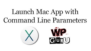 How to launch a Mac App with Command Line Parameters