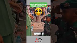Ibu Persid ini m3nangis saat ditinggal satgas Papua😭‼️ #shorts #tni #viralvideo #prabowo