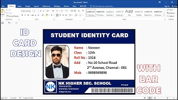 How to design Identity Card in ms word || How to make ID CARD in Tamil || Naveen Kumar