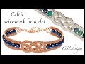 Beaded celtic wirework bracelet