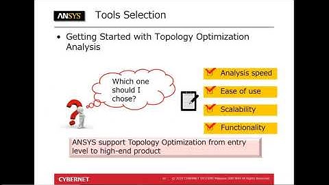 ANSYS Topology Optimization Webinar
