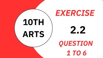 10Th Class General Math Solution [ Chapter 2, Exercise 2.2, Question 1-6