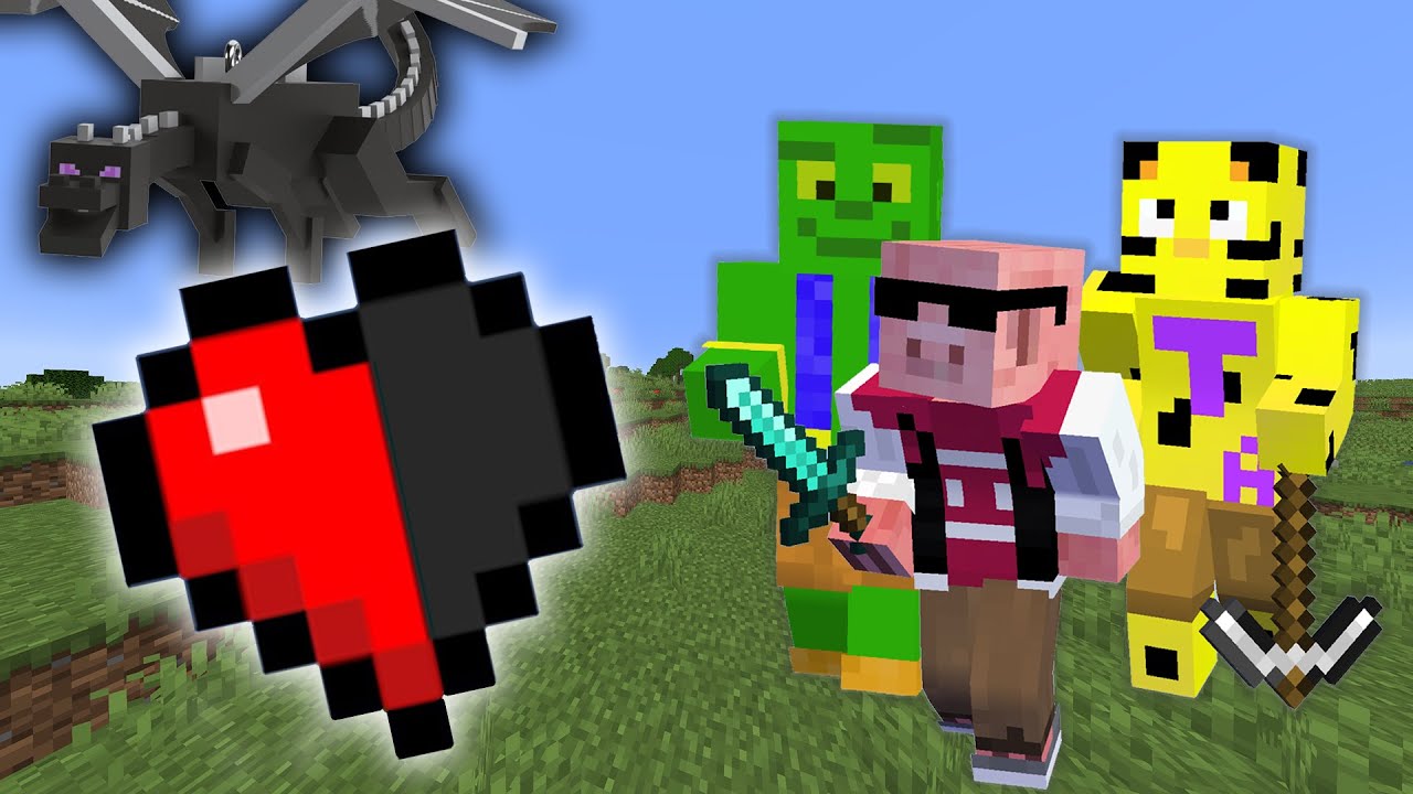 【マイクラ】体力0.5だけでエンドラ討伐したい男たち【帰宅部】