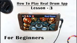 Real Drum App Tutorial For Beginners (Lesson - 3) - By Vijay Yadavar. screenshot 4