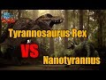 Tyrannosaurus rex vs nanotyrannus  jurassic fight club