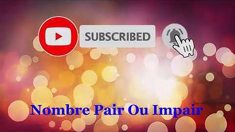 Nombre Pair Ou Impair En Java