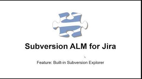 Subversion ALM: Built-in Subversion Explorer