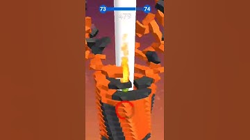 STACK BALL GAMEPLAY COMPLETE ONE LEVEL #stackball #youtube #shorts