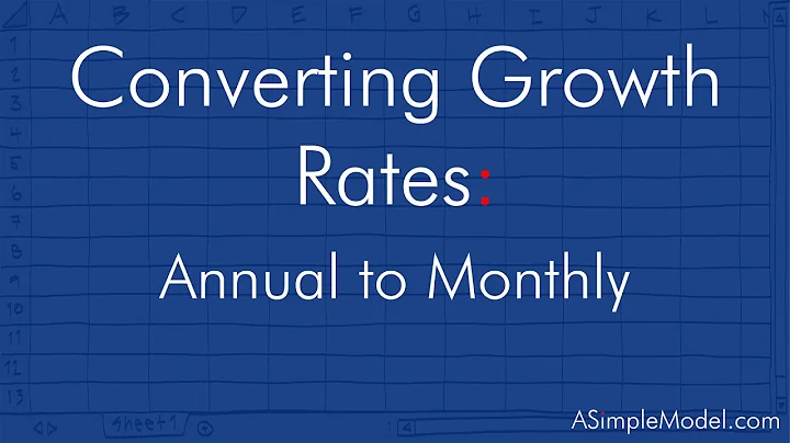 Convert an Annual Growth Rate to a Monthly Growth Rate