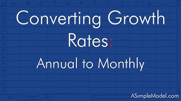 Convert an Annual Growth Rate to a Monthly Growth Rate
