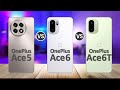 OnePlus Ace 6T VS OnePlus Ace 6 VS OnePlus Ace 5