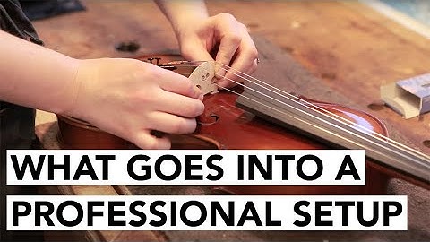 HOW TO: Setup a Violin Professionally - The Sydney String Centre