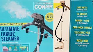 CONAIR ULTIMATE FABRIC STEAMER UNBOXING ( 2024 )