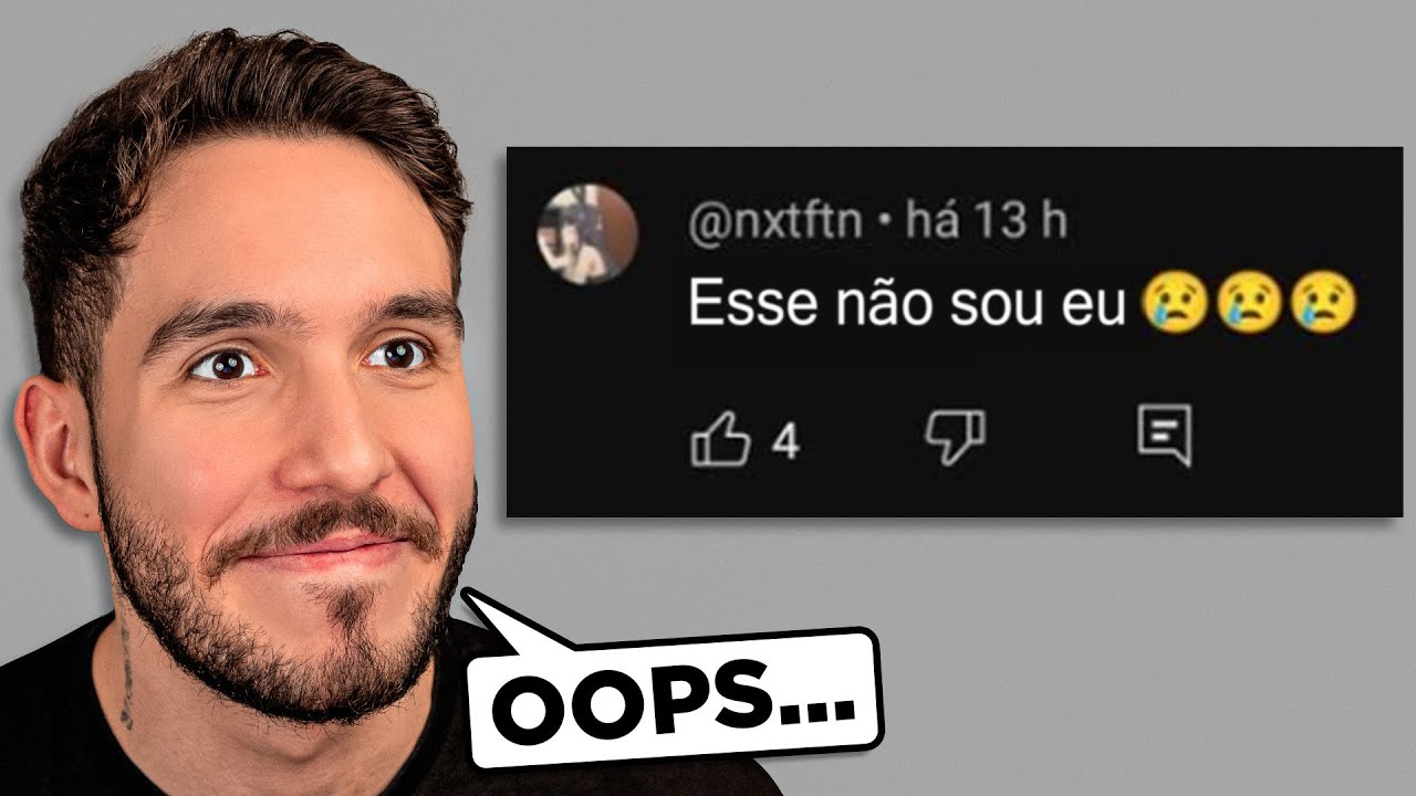 Eu reagi ao inscrito errado 🤭