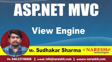 MVC View Engine | ASP.NET MVC Tutorial | By Mr.Sudhakar Sharma