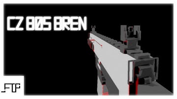CZ-805 BREN | FPS Firing Animation Test [Mine-Imator]