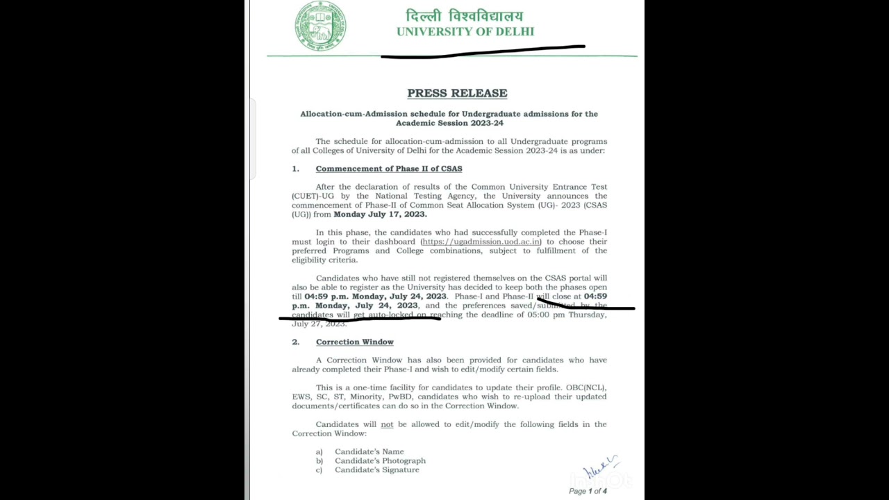 du csas portal last date of registration 2023 