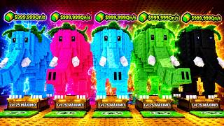 FIZ A BASE MAIS FORTE DO MUNDO COM BRAINROTS NÍVEL MÁXIMO NO CHUTE A LUCKY BLOCK! 😱🔥