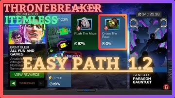 MCOC | EQ 1.2 | Easy Path | ThroneBreaker | ALL FUN AND GAMES | Itemless |