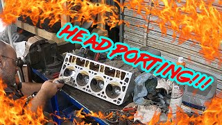 LS Engine build From Hell (part 2  Head Porting)