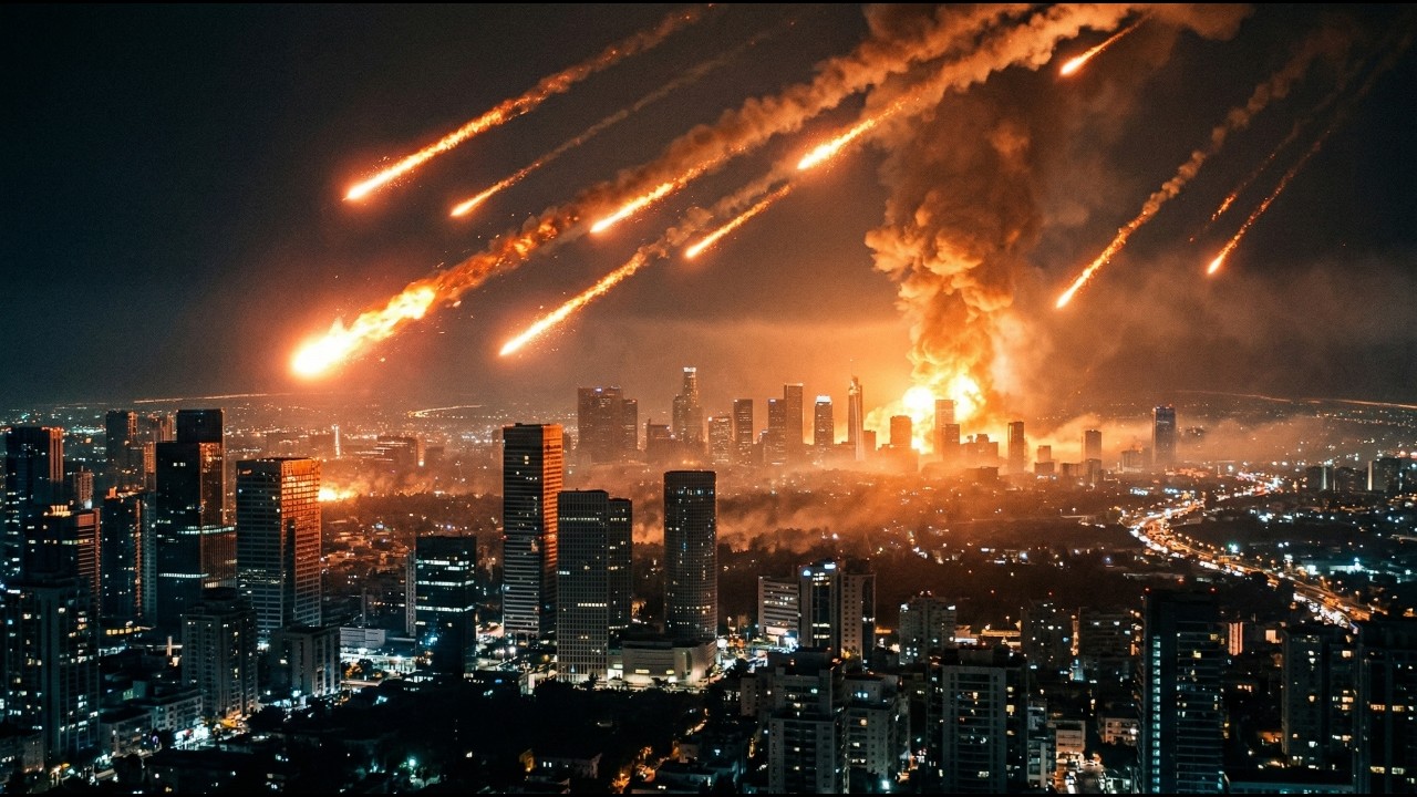 2 минуты назад! Иран запустил 6000 баллистических ракет по военной базе, посмотрите, что произошло!