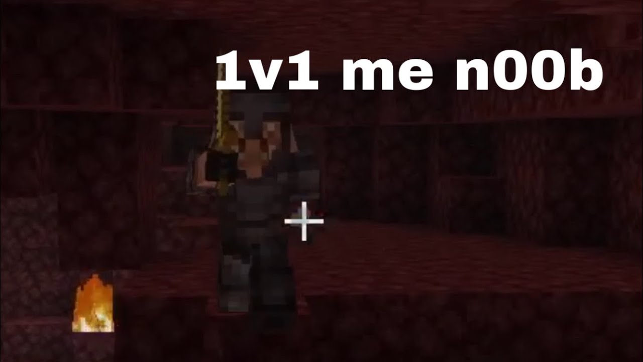 I 1v1 Full Netherite Piglin on Mobile!