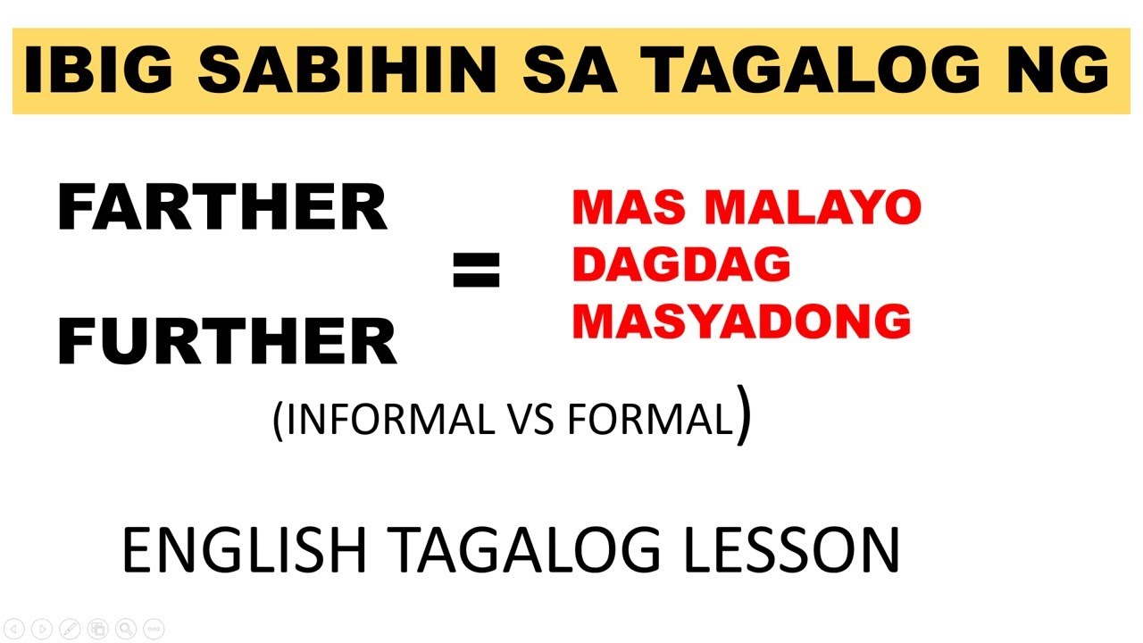 further education meaning in tagalog