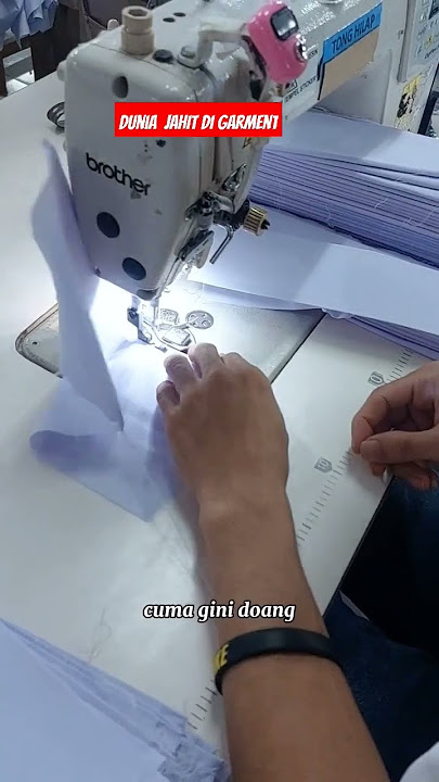 tehnik jahit cepat di pabrik garment ‼️ #shorts #garments #jahit