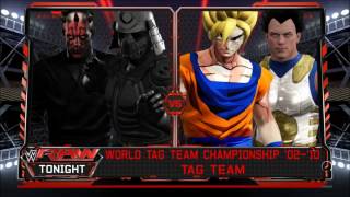 CWF The Sith Lords Vs Goku and Vegeta (Tag Team Championship Finals)