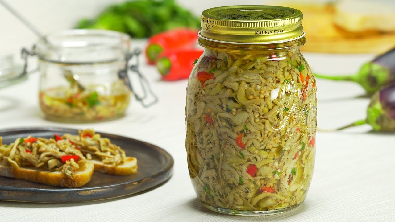 Маринованные баклажаны в масле.  Итальянская кухня. Заготовки на зиму. Рецепт от Всегда Вкусно!