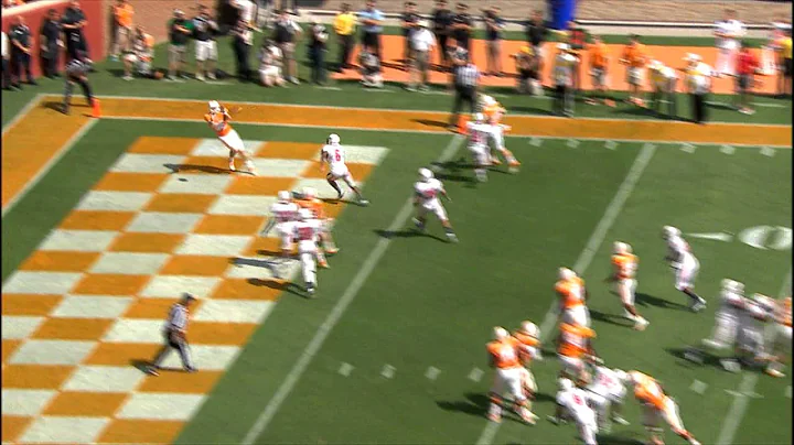A.J. Branisel's First-Career TD for Tennessee vs. South Alabama (9/28/13)