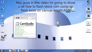How to flash stock rom using SP flash tools on Canvas Knight A350