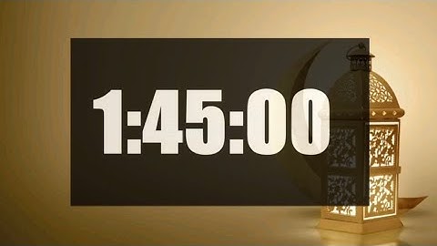 1 Hour 45 Minute Timer | 105 Minutes Countdown | Timer Call