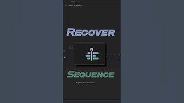 Recover Deleted Video (sequence) Premiere Pro