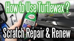 How To Use Turtle Wax Scratch Repair and Renew