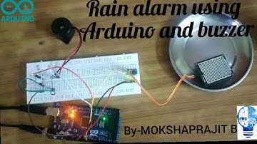 Rain alarm using buzzer and Arduino by Young mind creations