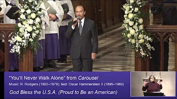 Lee Greenwood performs You'll Never Walk Alone & God Bless the USA at Senator Bob Dole's Funeral.