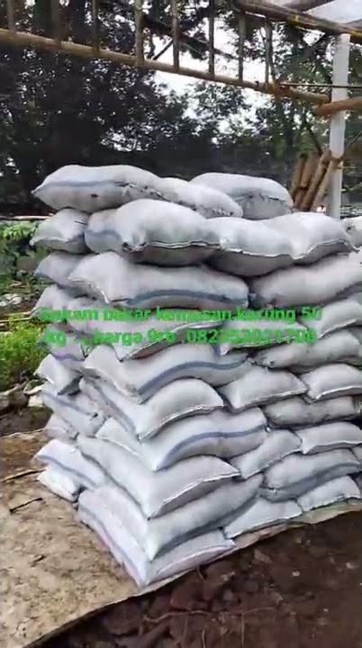 sekam Bakar kemasan karung ukuran 50 kg....harga 9rb