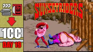 Can I Beat SUNSET RIDERS on 1 Quarter?! A 1CC Journey (Day 19)